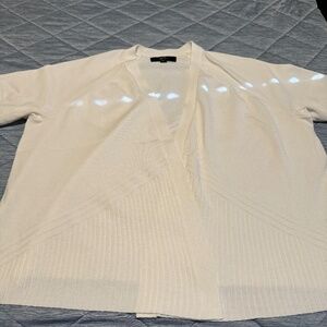 White Shrug with Raglan short sleeves